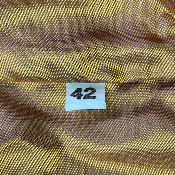 FAVOURBROOK Size 42 Black Gold Embroidery Velvet Button Up Vest - Picture 9 of 9